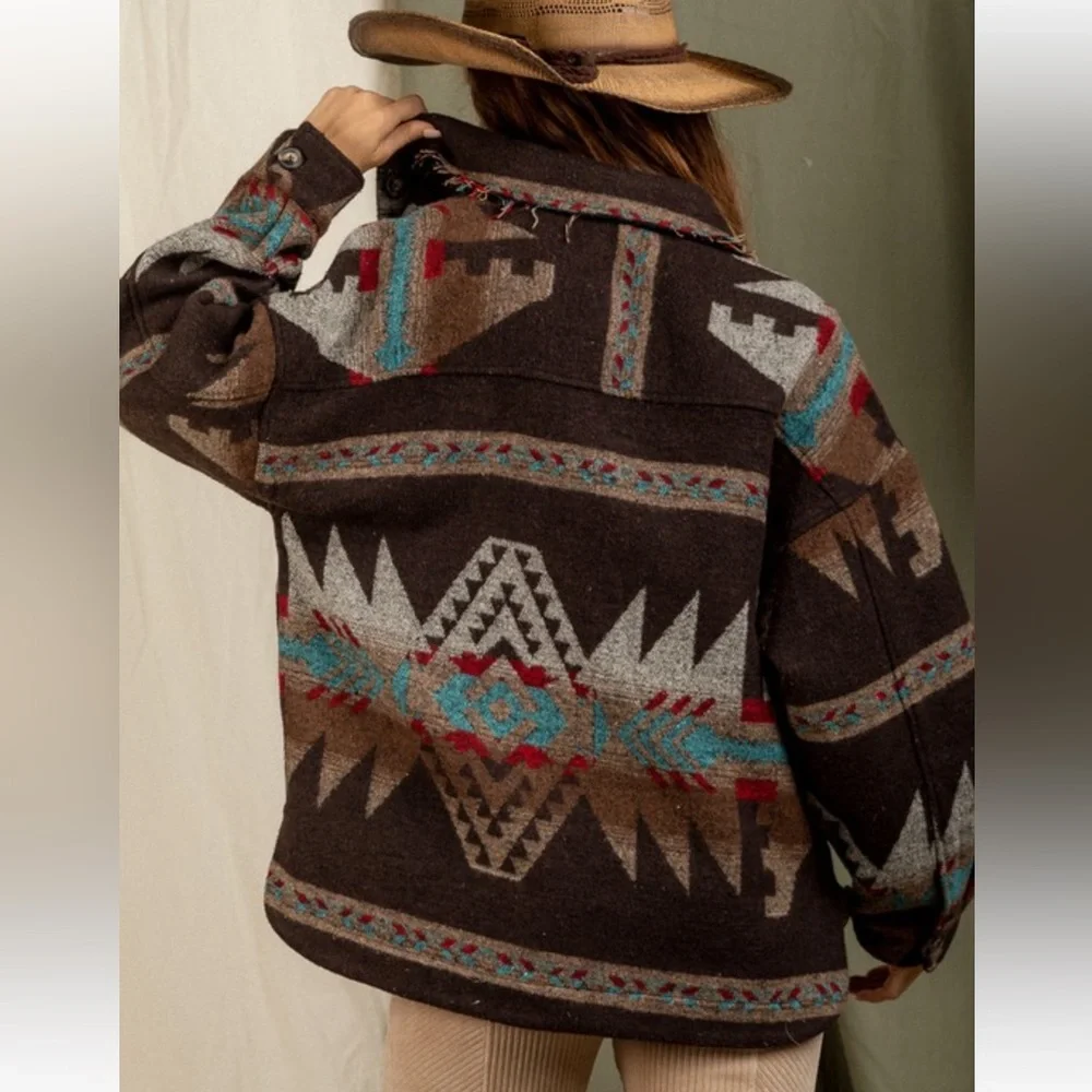 New. 1️⃣ Small left. Aztec Pattern Jacket - Picture 2 of 3